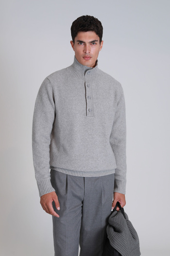 Lufian Men's Sweater - Light Gray Bert