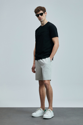 Lufian Onix Modern Graphic T-Shirt Black
