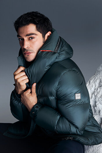 Lufian Jadon goose down men's jacket green