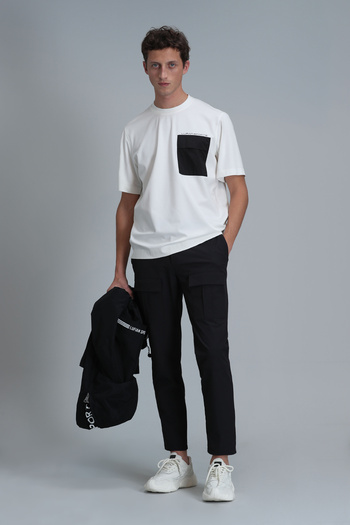 Lufian Liam Modern Graphic T-Shirt Off-White
