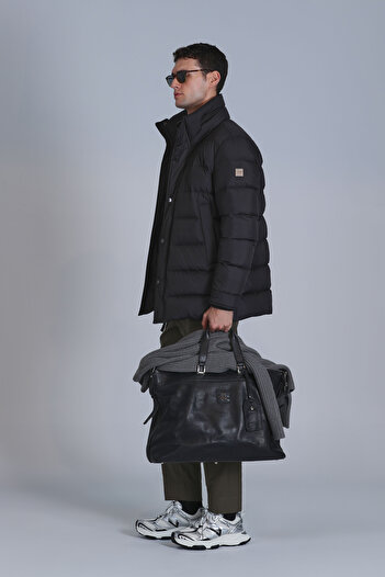 Lufian Rıld Goose Feather Men's Coat Black