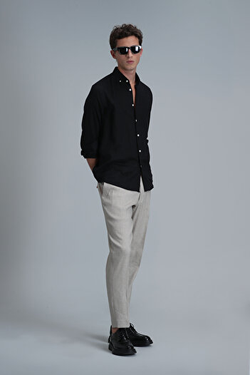 Lufian Tomas Smart Erkek Chino Pantolon Comfrot Fit Bej
