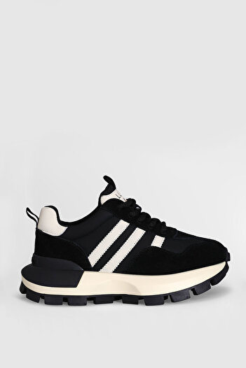 Lufian Tatum 121230011   Unisex Black Sneaker Shoes