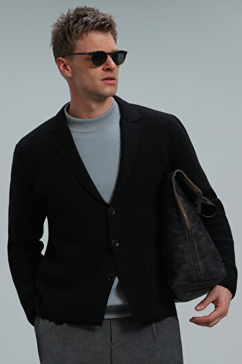 Lufian Ανδρική ζακέτα Navy Blue Rich