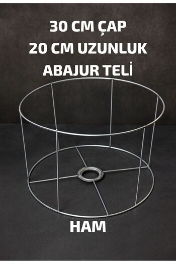 BY NEHİR Lampshade Wire Chandelier Wire Frame Macrame 30~20 cm Diameter Height 20cm