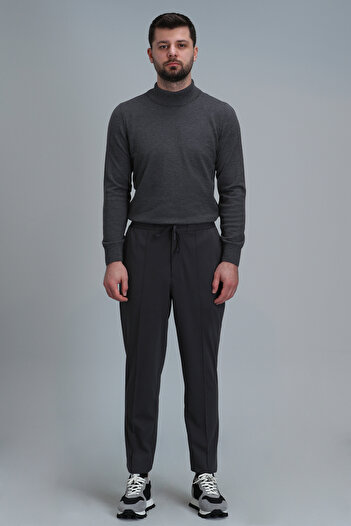 Lufian Ανδρικό παντελόνι Chino Lumer Sports Slim Fit Anthracite
