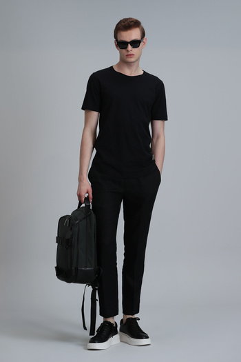 Lufian Junya Men's Basic T-Shirt Black