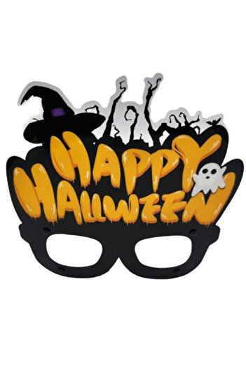 Le Mabelle Orange Happy Halloween Written Party Glasses