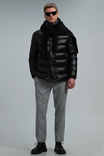 Lufian Dante Goose Feather Men's Coat Black