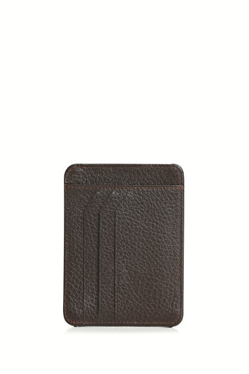 Lufian Taylor Men's Leather Card Holder Brown
