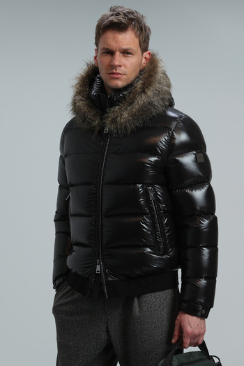 Lufian Jeam Goose Feather Men's Coat Black