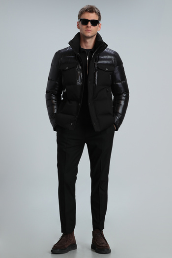 Lufian Black Genius Goose Feather Men's Coat