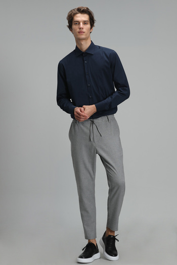 Lufian Austın Чоловіча сорочка Basic Slim Fit Синя