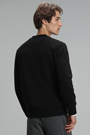 Lufian Edwın Erkek Sweatshirt Siyah