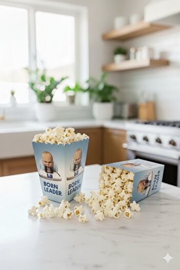 Deniz Party Store Boss Baby Baby Boss Corn Popcorn Box 8 Pieces