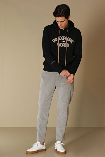 Lufian Charge Erkek Sweatshirt Siyah