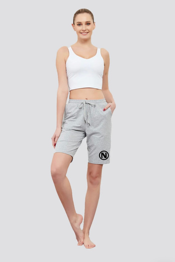 Superlife Women's N Printed Standard & Regular Fit Shorts Spr25Srk082