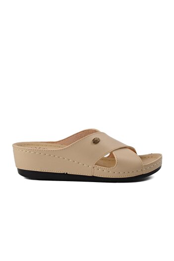 Aspor Beige Women's Slippers
