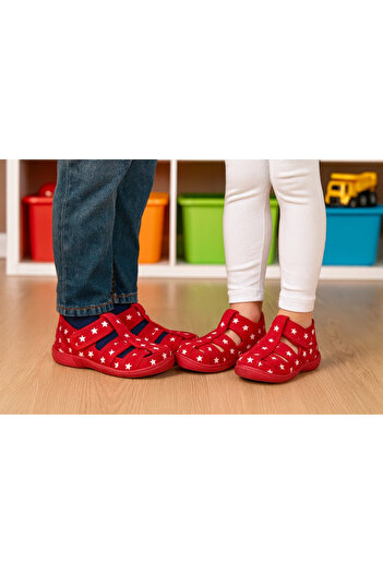 JOJO KIDS Unisex Children's Slippers, Orthopedic Sole, Nursery, Kindergarten, Home Shoes, Anti-Slip and Anti-Sweat