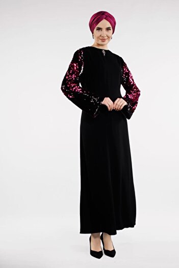 Alvina Sleeves Pul Sequined Dress 4504