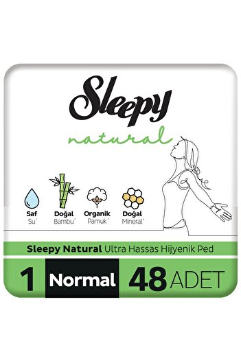 Sleepy Natural Ultra Hassas Hijyenik Ped Normal 48 Adet Ped