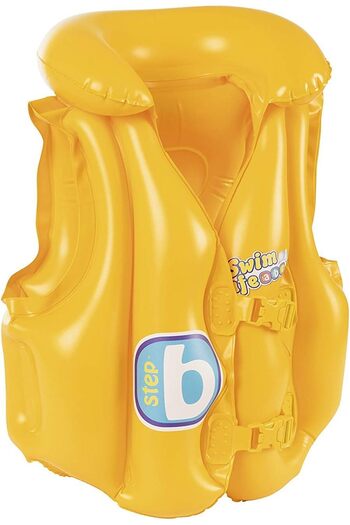 BESTWAY Inflatable Life Jacket Marine Vest Inflatable Life Vest Life Vest with Collar Safety 51x46 cm