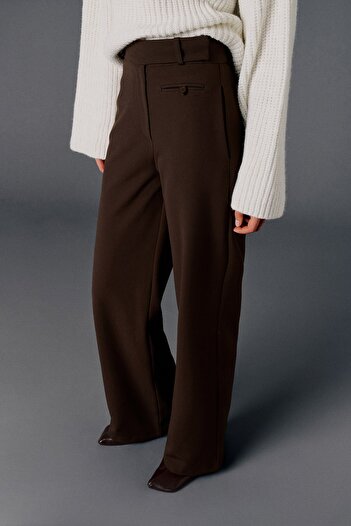 VATKALI Casual Fabric Pants with Pocket Details