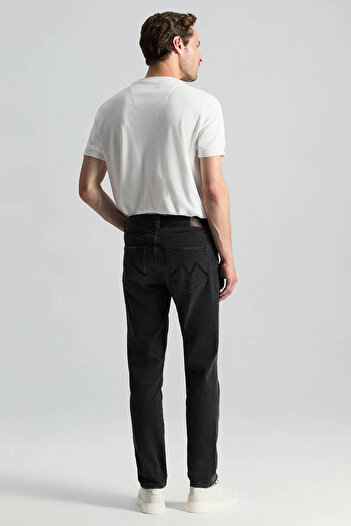 Hemington Saf Pamuk Slim Fit Siyah Denim Pantolon