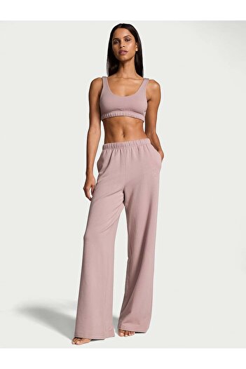 Victoria's Secret Kalın Pamuklu Modal Geniş Paça Lounge Pantolon