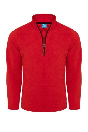 COMBİNE MİCHAİL Ανδρικό γιακά με μισό φερμουάρ Basic Red