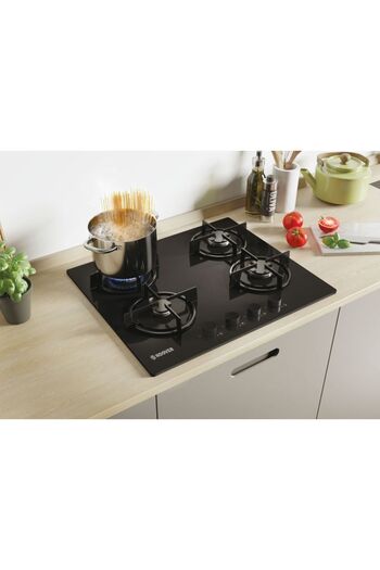 Hoover HVW6MBB Ankastre Ocak Siyah Cam Tel Izgara