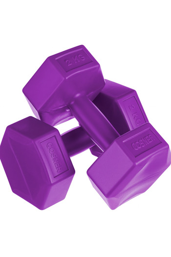 Cosfer 2 Kg x2 Adet Pvc Dambıl Dambıl Seti Altıgen Dambıl