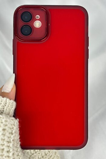 Vip Case Apple Iphone 11 Sert Parlak Kamera Ve Darbe Korumalı Arkası Renkli Şeffaf Berry Kılıf