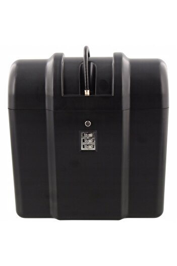 OED Portable Safe with Code, CS, Plastic, 1.4 L, 18 x 8.5 x 15 cm, Black
