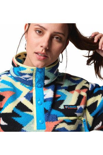 Columbia Helvetia II Printed Cropped Half Snap Kadın Polar Üst
