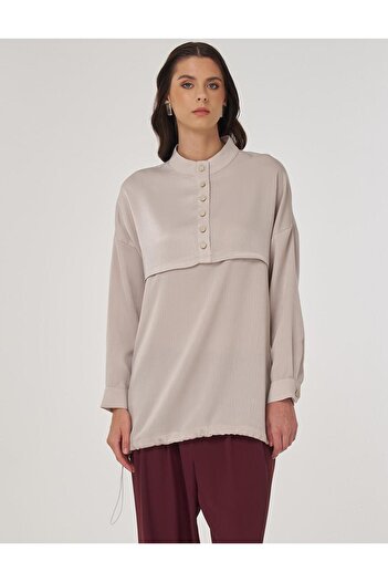 Kayra Aller Detailed Tunic Stone
