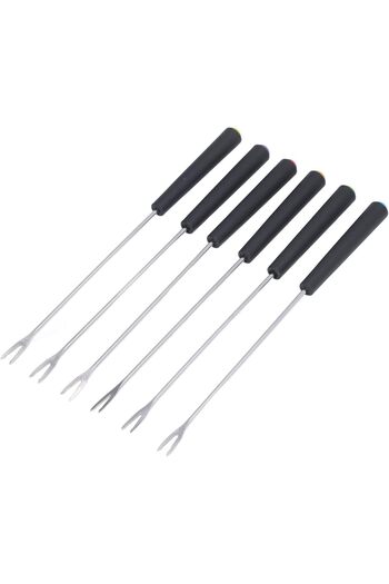 erorex Fondue Forks, 6 Pcs Long Forks Sticks Fire Pit Stainless Steel Fondue Forks Fondue Set Fondue