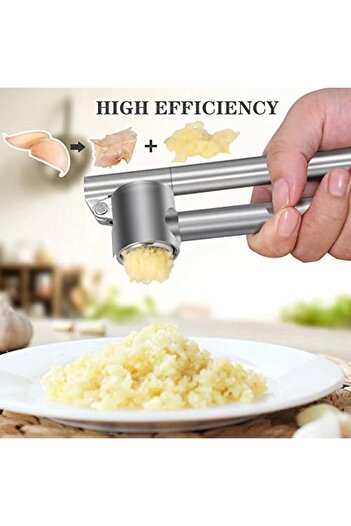 erorex 304 Stainless Steel Garlic Press Tools Detachable Peeling Garlic Grinding Slicer Chopper Set