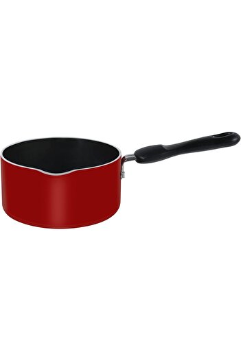 erorex Classique Aluminium 14 Cm Milk Pan | Non Stick Surface | Comfortable Grip Handle Red