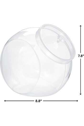erorex 410017 Container W/Lid, 80 Oz, Clear