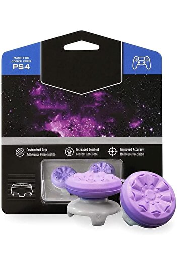 erorex Galaxy Purple Playstation 4 5 Performance Thumbsticks Compatible Controller Grip Performance Galaxy