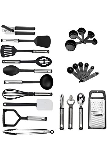 erorex Silicone Cooking Utensil Set, 24Pcs Non Stick Heat Resistant Silicone Cooking Kitchen Utensils Set