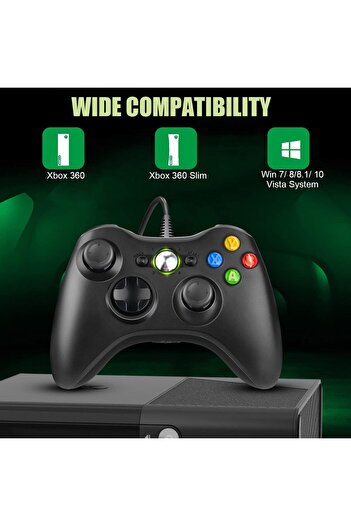 erorex Controller Xbox 360 Pc Controller Usb Wired Joystick Gamepad Improved Ergonomic Design Controller