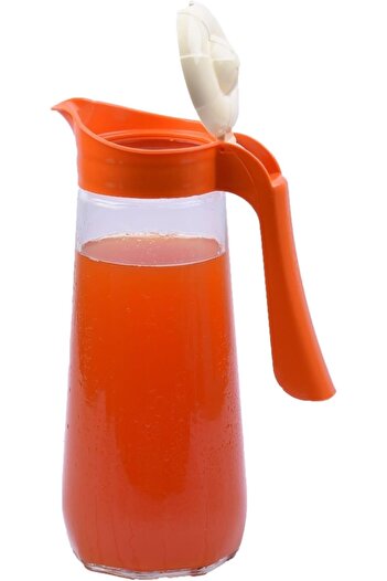 erorex S 128 3 2Set Glass Water Jug With Lid 2 Piece Set, 1.5 Liter Capacity