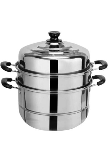erorex 3 Layer Stainless Steel Steamer Pot 30Cm, Silver, 900Ml, Ms7276