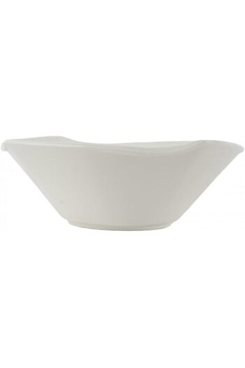 erorex A4556 Semi Square Porcelain Plates, 25 Cm X 25 Cm X 8.5 Cm Size, White