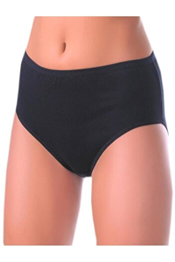 İki Yıldız Women's Ribana High Waist Bato Panties 3 Pack 161 Black