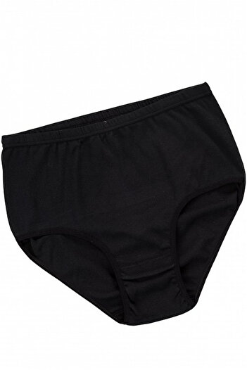 İki Yıldız Women's Ribana High Waist Bato Panties 3 Pack 161 Black