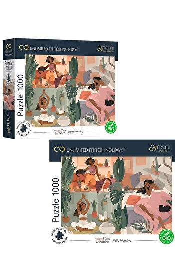 Trefl YOGA, CATS & COFFEE 1000 PARÇA PUZZLE 1000 PARÇA YAPBOZ