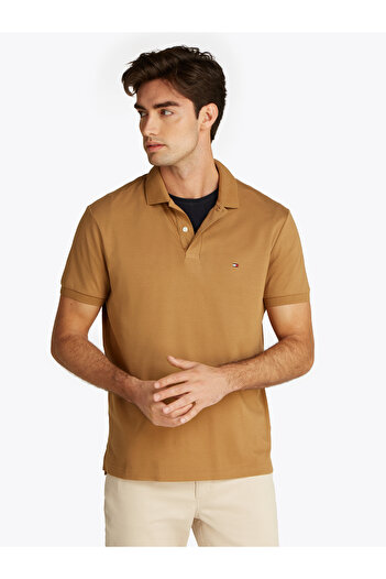 Tommy Hilfiger Tommy Hilfiger Men Hickory Liquid Cotton Regular Fit Seasonal Polo T-Shirt
